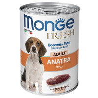 Консерви Monge Dog Fresh паштет, зі свіжою качкою, 400 г Консерви Monge Dog Fresh паштет, зі свіжою качкою, 400 г