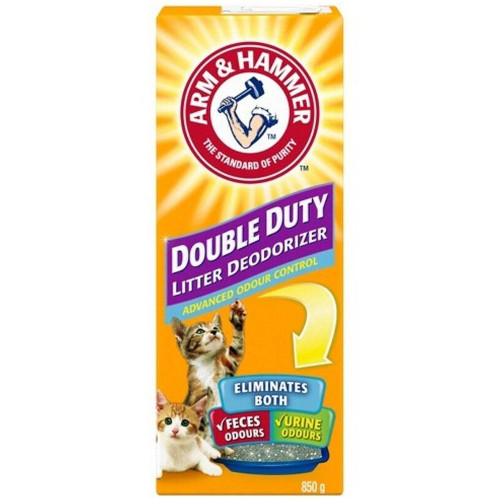 Дезодорант Arm & Hammer для котячого туалету у вигляді порошку, подвійна сила, з харчовою содою, 850 г