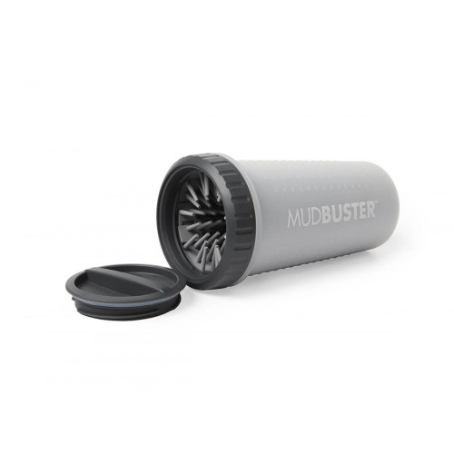 Лапомийка DEXAS MudBuster велика з кришкою, для собак, висота 22 см, діаметр 12 см, світло-сіра