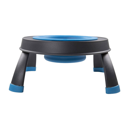 Миска Dexas Single Elevated Feeder одинарна, на складній підставці, велика, блакитна, 960 мл