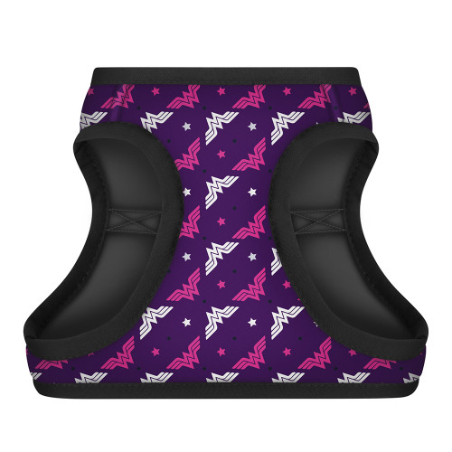 Шлея Waudog Clothes з QR паспортом для собак, малюнок Чудо-жінка фіолет, розмір XS1, 18-20 см/24-27 см