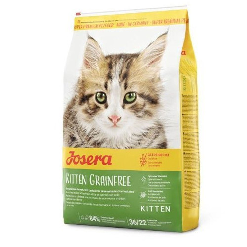 Сухий корм Josera Kitten Grainfree для кошенят, для вагітних і лактуючих кішок, з куркою, 10 кг, контейнер у подарунок