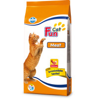 Повнораційний сухий корм Farmina Fun Cat, для дорослих котів, з м'ясом, 20 кг Повнораційний сухий корм Farmina Fun Cat, для дорослих котів, з м'ясом, 20 кг
