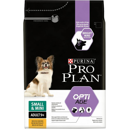 Сухий корм Purina Pro Plan Small&Mini Adult 9+ для собак малих порід старше дев'яти років, з куркою, 3 кг