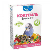 Повноцінний корм Природа Коктейль Фруктовий для декоративних птахів, 500 г Повноцінний корм Природа Коктейль Фруктовий для декоративних птахів, 500 г