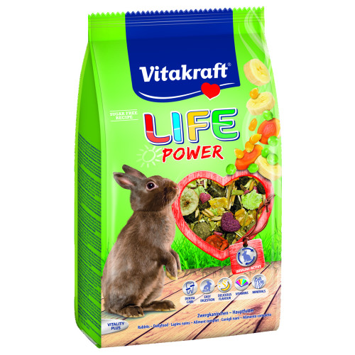 Корм Vitakraft LIFE Power меню з бананом для кроликів, 600 г