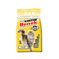 Бентонітовий наповнювач Super Benek Optimum для котячого туалету, без аромату, 5 л Бентонітовий наповнювач Super Benek Optimum для котячого туалету, без аромату, 5 л