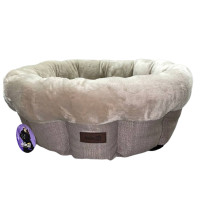 Лежак AnimAll Mary M Beige для собак, бежевый, 60×60×17 см