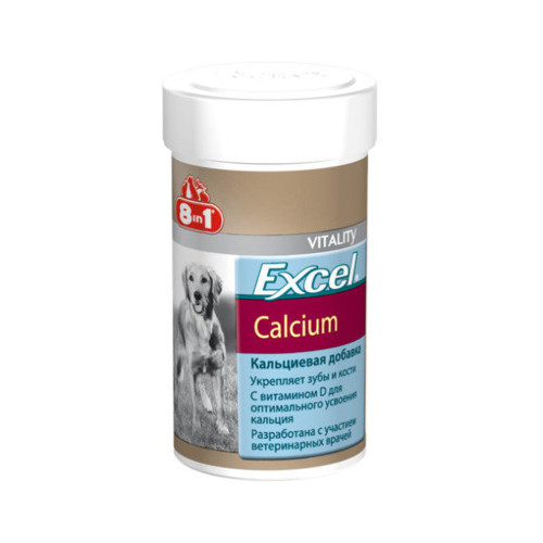 Вітаміни 8 in 1 Excel Calcium із кальцієм для собак, 880 таблеток