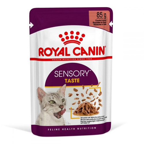 Вологий корм Royal Canin Sensory Taste Gravy для котів вибагливих до смаку, шматочки в соусі, 85 г