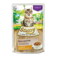 Вологий корм Mister Stuzzy Cat Sterilized Chicken з куркою в соусі, для стерилізованих кішок, 85 г