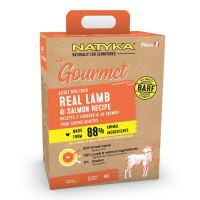 Напіввологий корм Natyka Gourmet Adult Lamb&Salmon для дорослих собак, рецепт з ягням і лососем, 3 кг