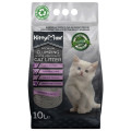 Бентонітовий наповнювач Kitty Max для котячого туалету, з ароматом лаванди, білий, 10 л