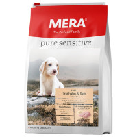 Сухий корм Mera Pure Sensitive Junior для цуценят і годуючих собак, з м'ясом індички і рисом, 12.5 кг Сухий корм Mera Pure Sensitive Junior для цуценят і годуючих собак, з м'ясом індички і рисом, 12.5 кг