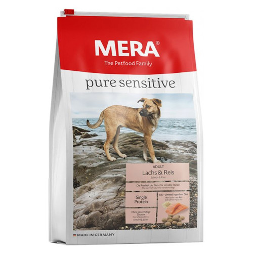 Сухий корм Mera Pure Sensitive Adult Lachs&Reis для дорослих собак, з лососем та рисом, 1 кг