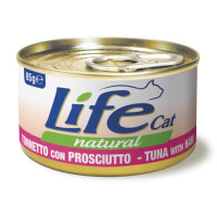 Консерва LifeCat Tuna With Ham для котів від 6 місяців, з тунцем та курячою шинкою, 85 г