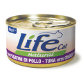 Консерва LifeCat Tuna With Chicken Liver для котів від 6 місяців, тунець з курячою печінкою, 85 г