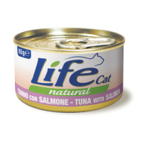 Консерва LifeCat Tuna With Salmon для котів від 6 місяців, з тунцем та лососем, 85 г Консерва LifeCat Tuna With Salmon для котів від 6 місяців, з тунцем та лососем, 85 г