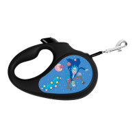 Повідець-рулетка Waudog R-leash для собак, малюнок "Рік і Морті 3", S, до 15 кг, 5 м, стрічка, чорний Повідець-рулетка Waudog R-leash для собак, малюнок "Рік і Морті 3", S, до 15 кг, 5 м, стрічка, чорний