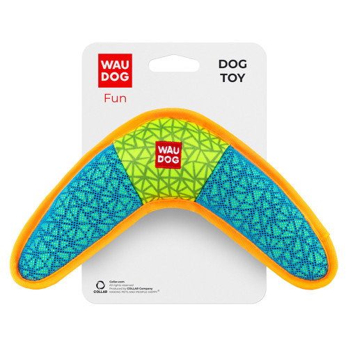 Іграшка Waudog Fun Бумеранг для собак, 24×14 см, блакитна