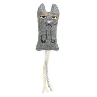 Іграшка Trixie кіт з бахромою, XXL, тканина, 15 см Іграшка Trixie кіт з бахромою, XXL, тканина, 15 см