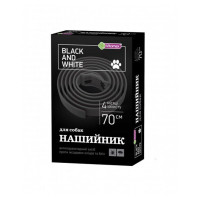 Нашийник Vitomax Black&White протипаразитарний, для собак, чорний, 70 см