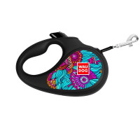 Поводок-рулетка Waudog R-leash для собак, рисунок "Лето", XS, до 12 кг, 3 м, лента, чёрный Поводок-рулетка Waudog R-leash для собак, рисунок "Лето", XS, до 12 кг, 3 м, лента, чёрный
