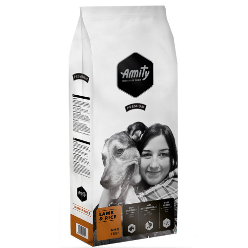 Сухий корм Amity Premium Adult Lamb&Rice для дорослих собак всіх порід, з ягням та рисом, 3 кг