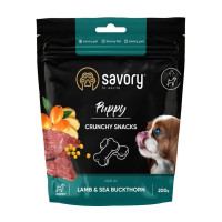 Хрусткі ласощі Savory для здорового росту цуценят, ягня та обліпихи, 200 г
