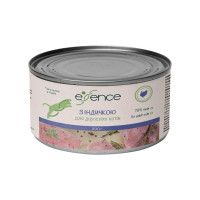 Вологий корм Essence  для дорослих котів, з індичкою, 200 г
