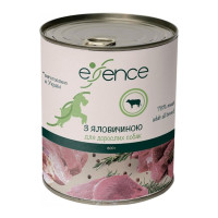 Вологий корм Essence для дорослих собак, з яловичиною, 800 г