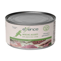 Вологий корм Essence для дорослих собак, м'ясне асорті, 200 г