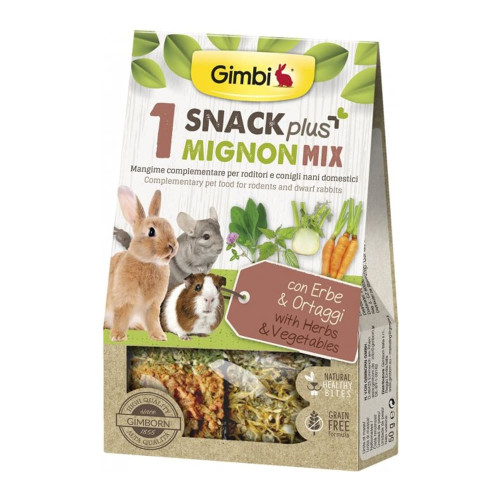 Ласощі GimBi мікс для гризунів, з травами та овочами, 50 г