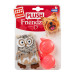 Іграшка GiGwi Plush Сова з пищалкою, для собак, текстиль, 10 см