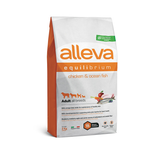 Сухий корм Alleva Equilibrium Sensitive Adult Chicken&Ocean Fish All Breeds для собак усіх порід, 2 кг