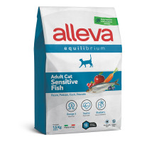 Сухий корм Alleva Equilibrium Sensitive Fish Adult Cat для котів з чутливим травленням, риба, 1.5 кг Сухий корм Alleva Equilibrium Sensitive Fish Adult Cat для котів з чутливим травленням, риба, 1.5 кг
