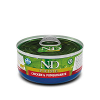 Вологий корм Farmina N&D Grain Free Prime Chicken Adult для котів, беззерновий, з куркою та гранатом 70 г
