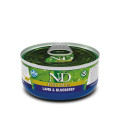 Вологий корм Farmina N&D Grain Free Prime Lamb Adult для котів, беззернової, з ягнятком та чорницею 70 г
