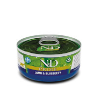 Вологий корм Farmina N&D Grain Free Prime Lamb Adult для котів, беззернової, з ягнятком та чорницею 70 г Вологий корм Farmina N&D Grain Free Prime Lamb Adult для котів, беззернової, з ягнятком та чорницею 70 г
