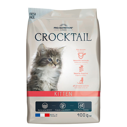 Сухий корм Pro-Nutrition Flatazor Crocktail Kitten для кошенят і кішок наприкінці вагітності та під час лактації, 400 г