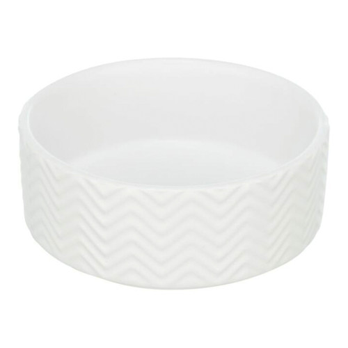 Миска Trixie Ceramic Bowl для собак і кішок, кераміка, біла, 0.9л/16 см