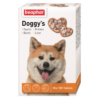 Вітамінізовані ласощі Beaphar Doggy’s Mix для собак, мікс, 180 табл