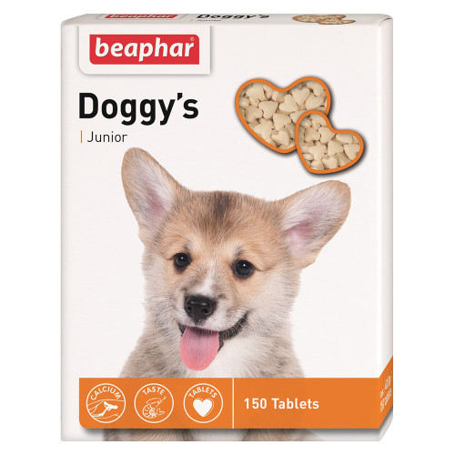 Вітамінізовані ласощі Beaphar Doggy’s Junior для цуценят, 150 табл