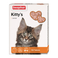 Вітамінізовані ласощі Beaphar Kitty’s Junior для кошенят, 150 табл Вітамінізовані ласощі Beaphar Kitty’s Junior для кошенят, 150 табл