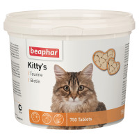Вітамінізовані ласощі Beaphar Kitty’s Taurin Biotin для котів, з таурином та біотином, 750 табл Вітамінізовані ласощі Beaphar Kitty’s Taurin Biotin для котів, з таурином та біотином, 750 табл