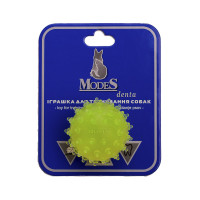 Іграшка Modes Denta м'яч міна для собак, розмір XS, 4 см, жовтий