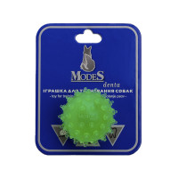 Іграшка Modes Denta м'яч міна для собак, розмір XS, 4 см, зелений