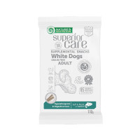 Беззернові ласощі Natures Protection Superior Care White Dogs для білих собак з чутливим травленням, з лососем, 110 г