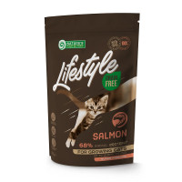 Беззерновий сухий корм Natures Protection Lifestyle Kitten Salmon для кошенят, з лососем, 400 г