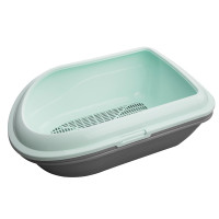 Туалет AnimAll CNR-130 для котів, під наповнювач, з сіткою, м'ятний, 57×39×23 см Туалет AnimAll CNR-130 для котів, під наповнювач, з сіткою, м'ятний, 57×39×23 см